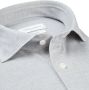 Profuomo business overhemd slim fit grijs effen knitted katoen - Thumbnail 12