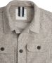 Profuomo casual overhemd overshirt beige knopen effen wol - Thumbnail 6