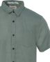 SCOTCH & SODA Heren Overhemden Short Sleeve Linen Shirt Donkergroen - Thumbnail 8