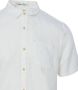 SCOTCH & SODA Heren Overhemden Short Sleeve Linen Shirt Wit - Thumbnail 7