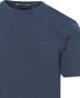 Scotch & Soda Donkerblauwe T-shirt Garment Dye Logo Embroidery Tee - Thumbnail 7