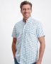 State of Art regular fit overhemd met all over print wit kobalt - Thumbnail 5