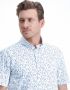 State of Art Casual Blauw Kort Mouw Overhemd Blue Heren - Thumbnail 2