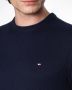 TOMMY HILFIGER Heren Truien & Vesten Pima Org Ctn Cashmere Crew Neck Donkerblauw - Thumbnail 12