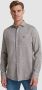 VANGUARD Heren Overhemden Long Sleeve Shirt Linen Cotton Blend 2 Tone Bruin - Thumbnail 6