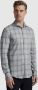 Vanguard Long sleeve shirt check printed on mid grey Grijs Heren - Thumbnail 2