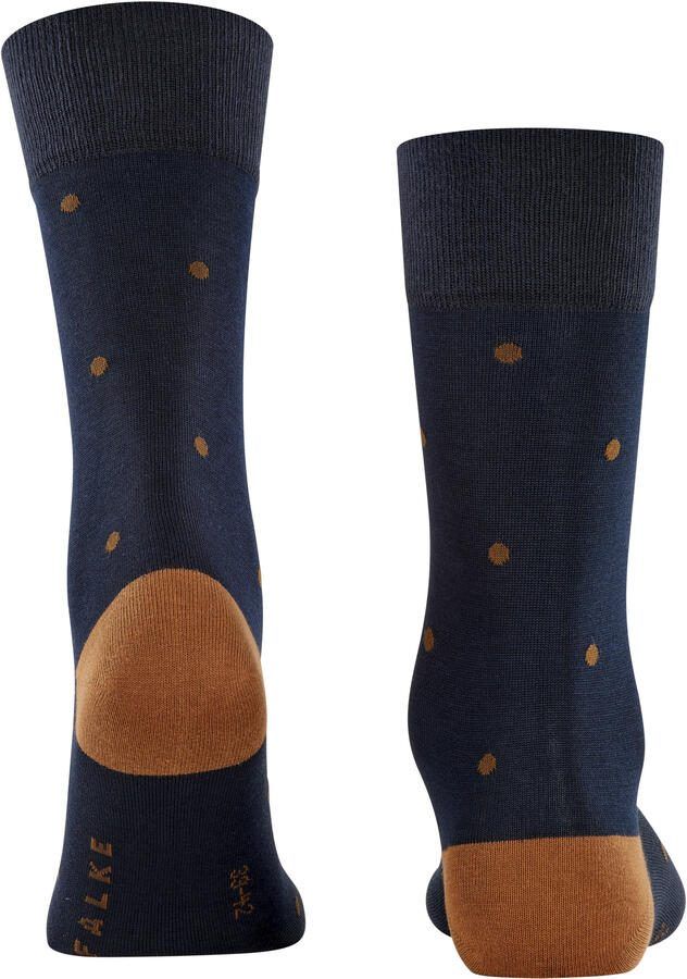 FALKE Dot sokken donkerblauw bruin - Foto 4