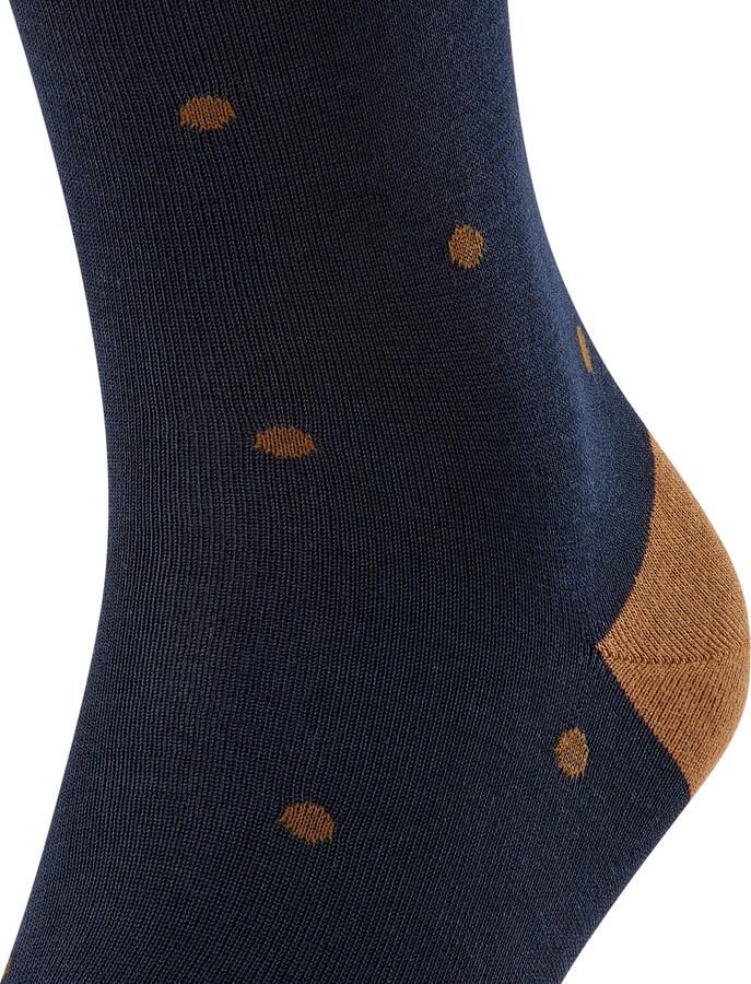 FALKE Dot sokken donkerblauw bruin - Foto 3