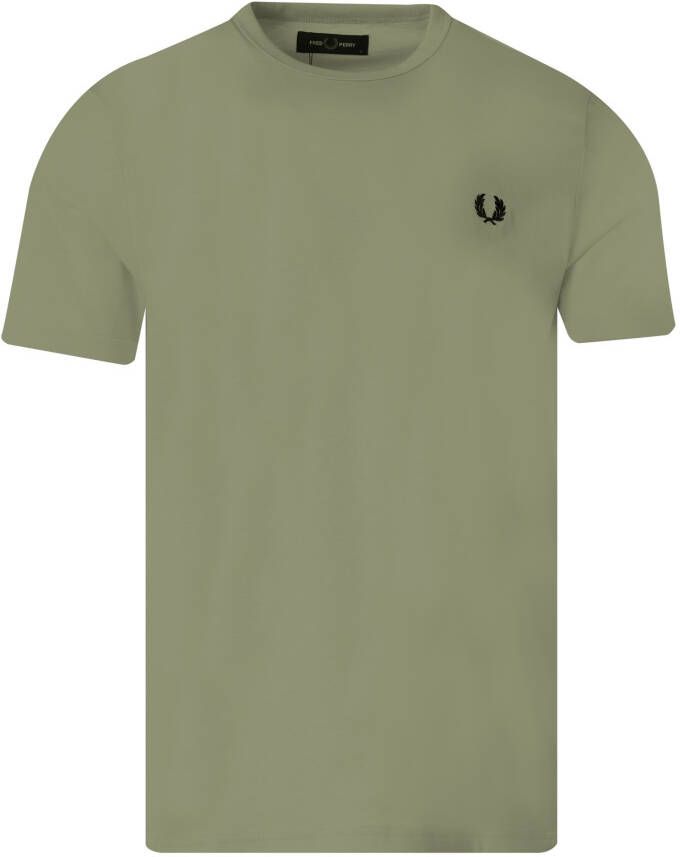 Fred Perry T-shirt met labelstitching model 'RINGER'