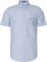 Gant casual overhemd korte mouw wijde fit lichtblauw effen katoen - Thumbnail 2