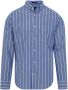 Gant casual overhemd normale fit blauw gestreept 100% katoen - Thumbnail 2