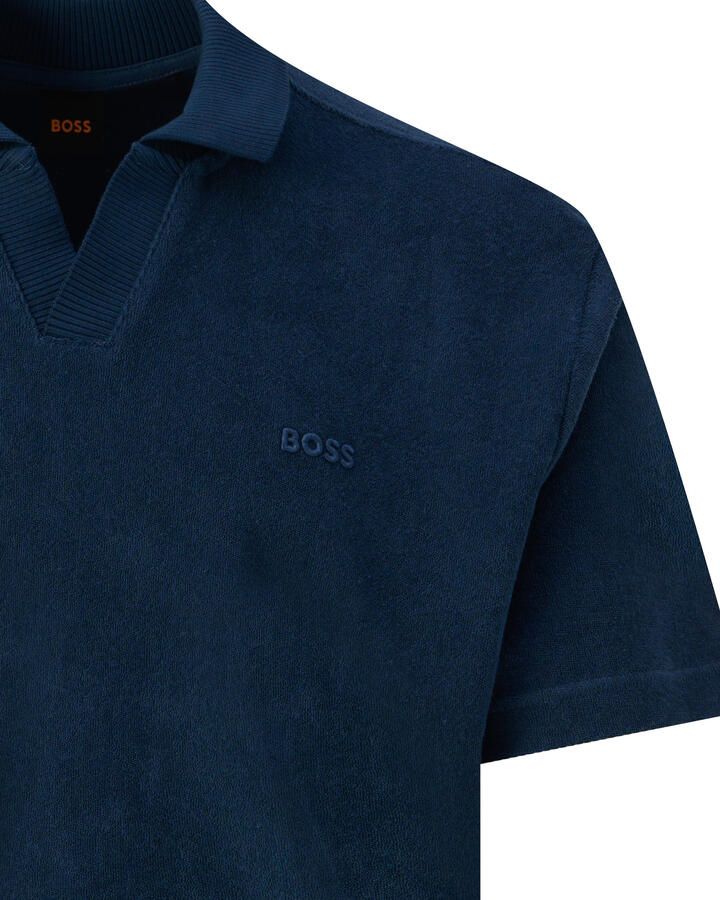 Boss Orange Regular fit poloshirt met labelstitching