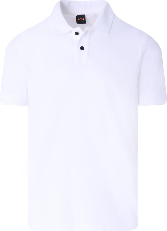 Boss Orange Slim fit poloshirt met korte knoopsluiting model 'Prime' - Foto 7