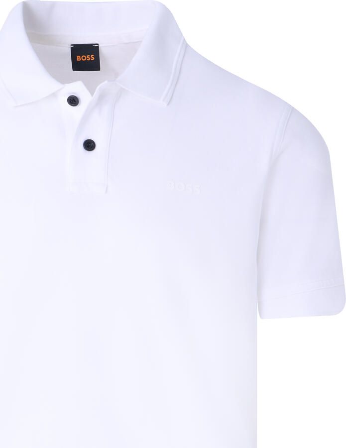 Boss Orange Slim fit poloshirt met korte knoopsluiting model 'Prime' - Foto 4