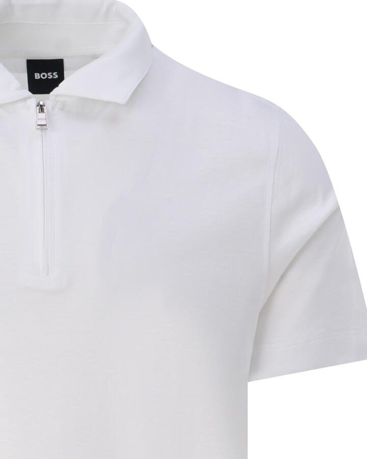 Boss regular fit poloshirt van mix van katoen en lyocell model 'H-PARAS 50' - Foto 2