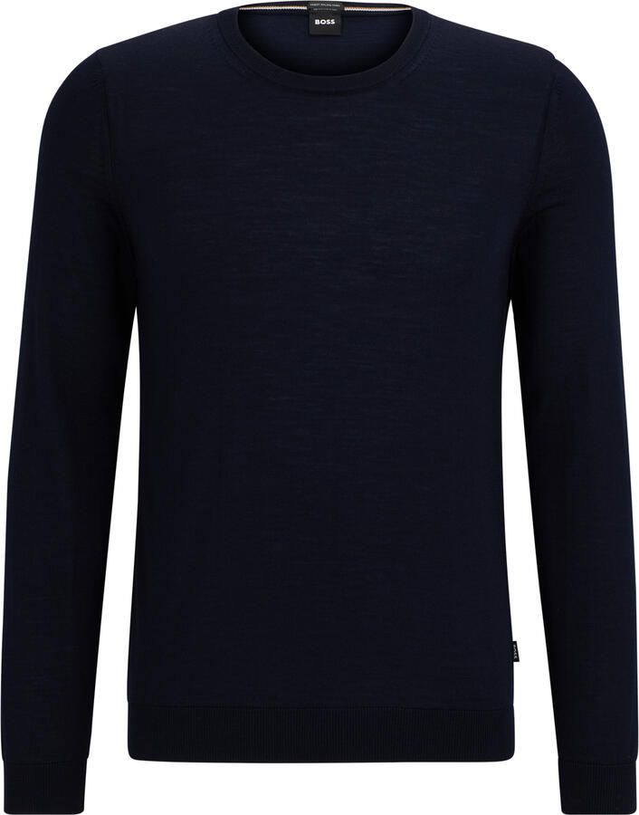 Boss Shirt met lange mouwen van merinoweol model 'Leno' - Foto 2