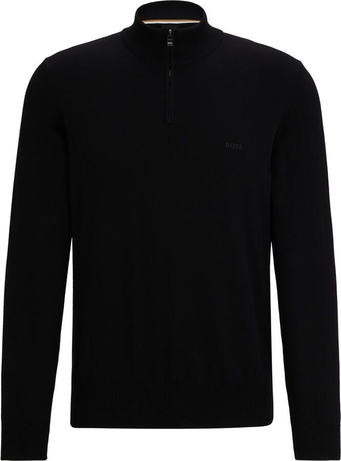 Boss Gebreide pullover met korte ritssluiting model 'Padro' - Foto 2