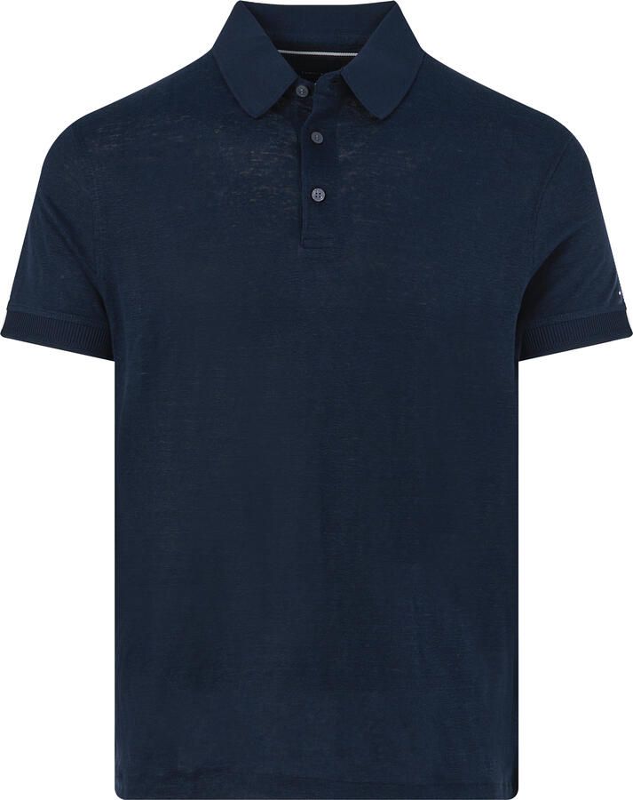 Tommy Hilfiger Regular fit poloshirt van linnenmix - Foto 2