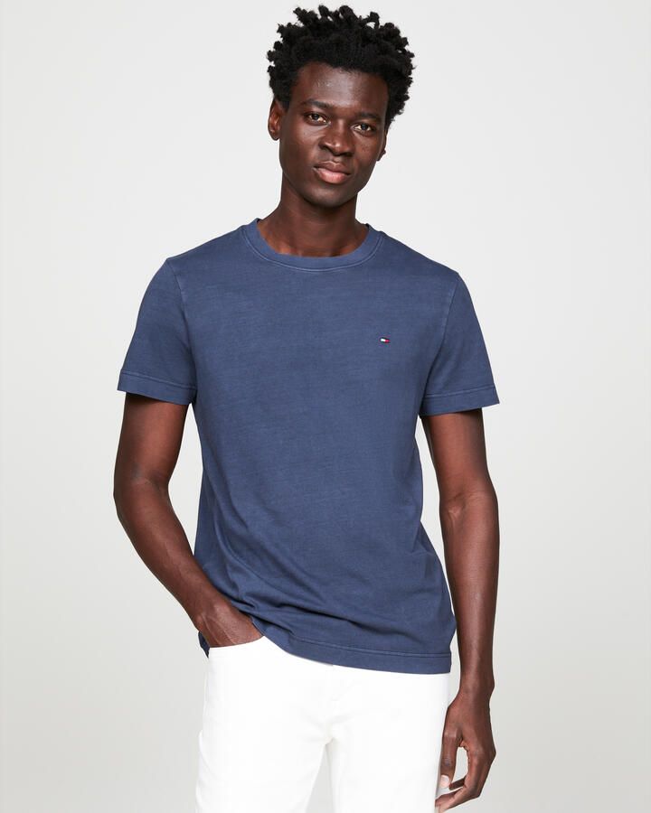 Tommy Hilfiger Slim fit T-shirt met logostitching model 'GARMENT' - Foto 4