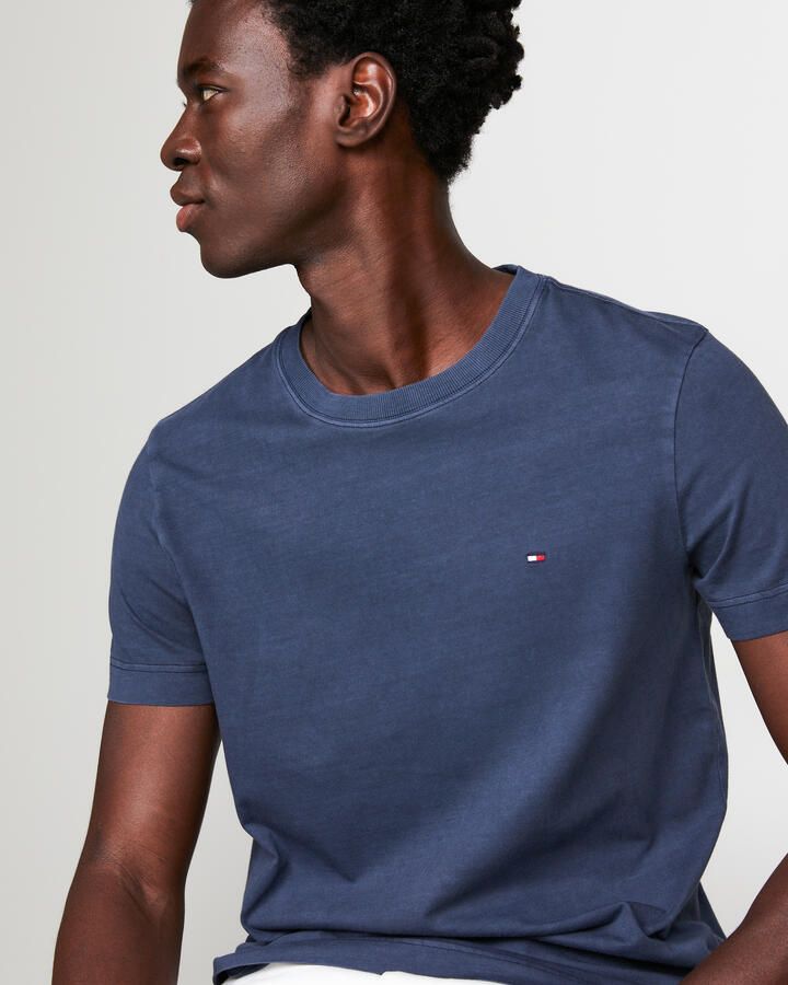 Tommy Hilfiger Slim fit T-shirt met logostitching model 'GARMENT' - Foto 2
