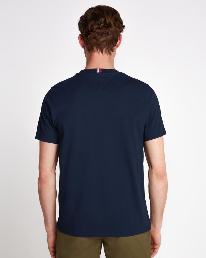 Tommy Hilfiger Embroidered Script T-Shirt Navy- Heren Navy - Foto 2