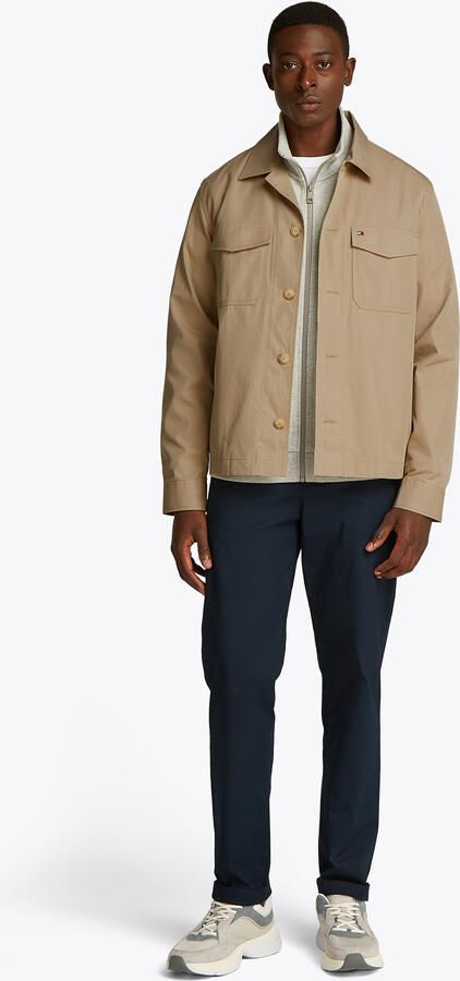 Tommy Hilfiger regular overshirt beige - Foto 3