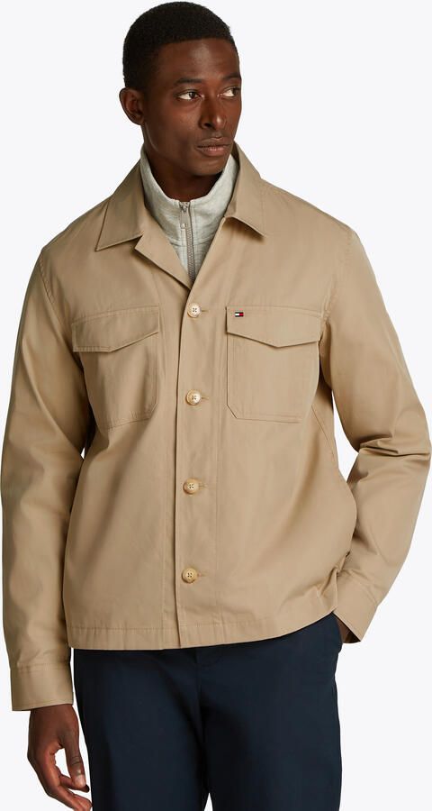 Tommy Hilfiger regular overshirt beige - Foto 5