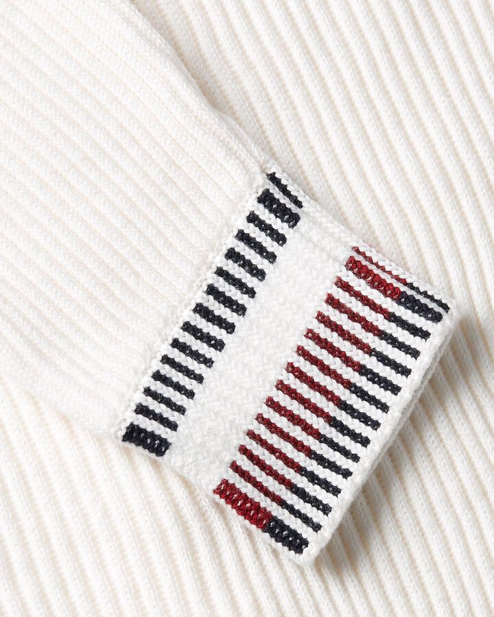 Tommy Hilfiger Shadow GS Rib Zip Mock Pullover White Heren - Foto 2