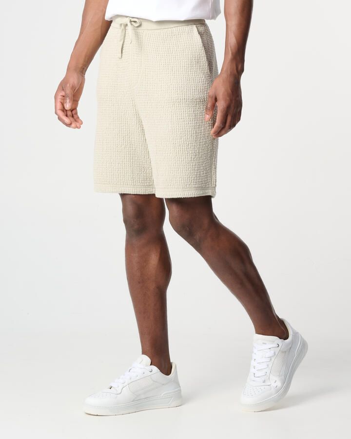 Boss Orange Straight leg korte broek met tunnelkoord model 'Amoffle'