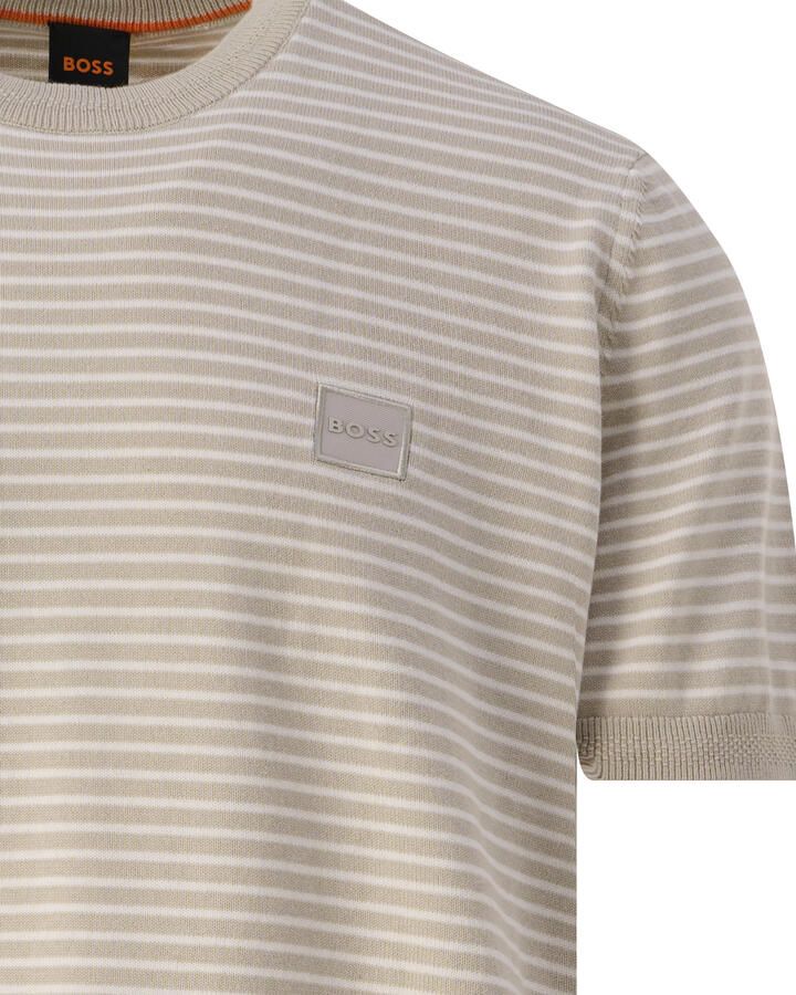 Boss Orange T-shirt met labelbadge model 'Kanache' - Foto 4