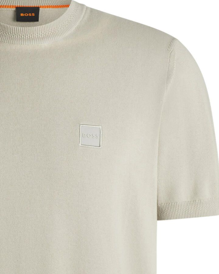 Boss Orange T-shirt met labelbadge model 'Kanache' - Foto 4