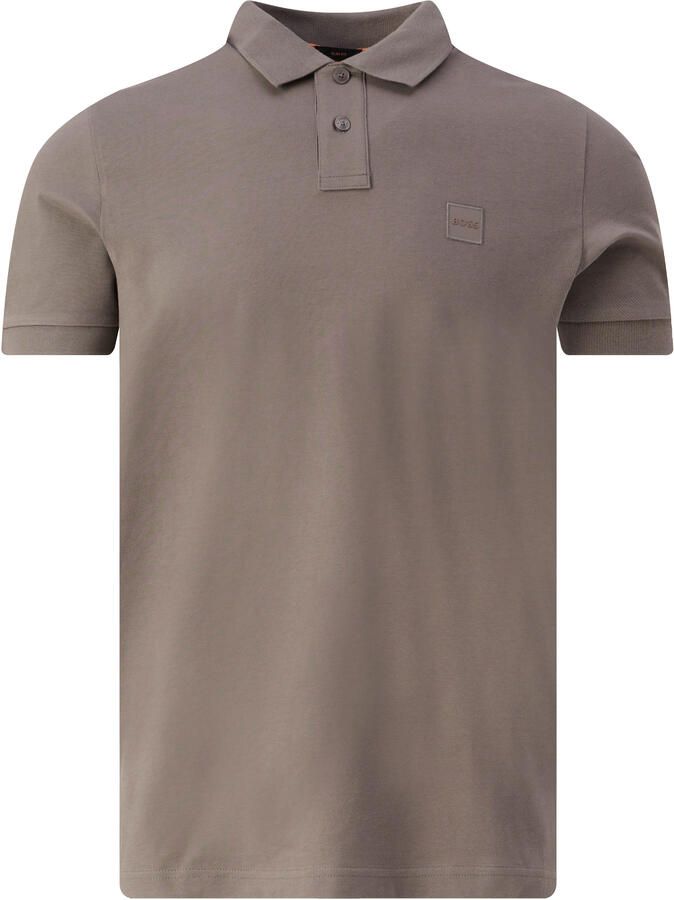 Boss Orange Slim fit poloshirt met labelbadge model 'Passenger' - Foto 7