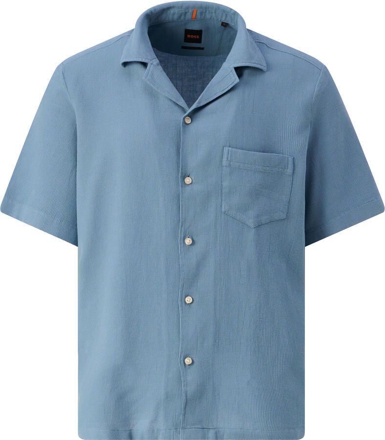 Boss Orange Regular fit vrijetijdsoverhemd met structuurmotief model 'Raye' - Foto 2