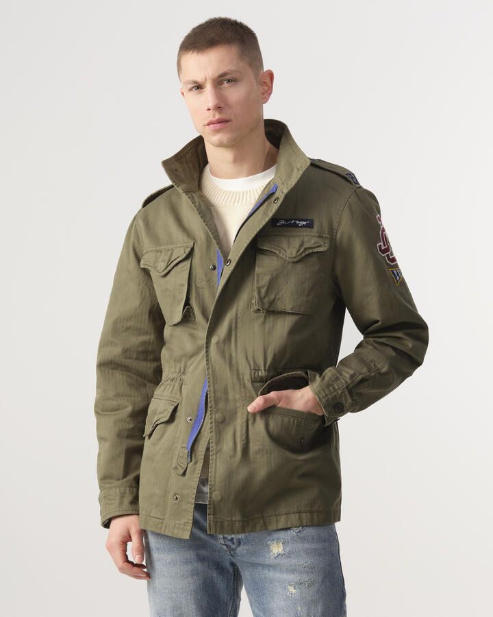 J.C. Rags jas Clement met logo burned green
