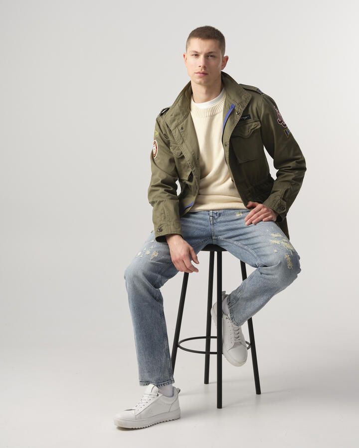 J.C. Rags jas Clement met logo burned green - Foto 3