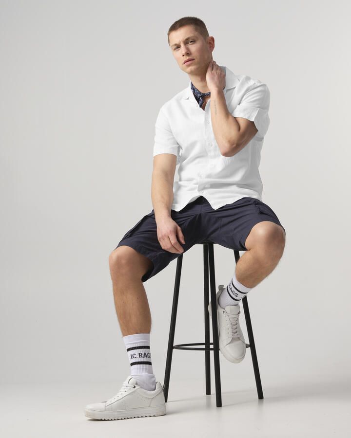 J.C. Rags regular fit overhemd Elvis met logo wit - Foto 3