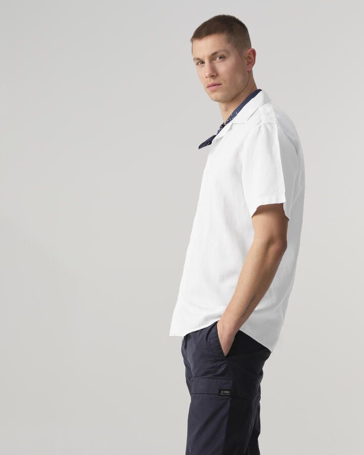 J.C. Rags regular fit overhemd Elvis met logo wit - Foto 4