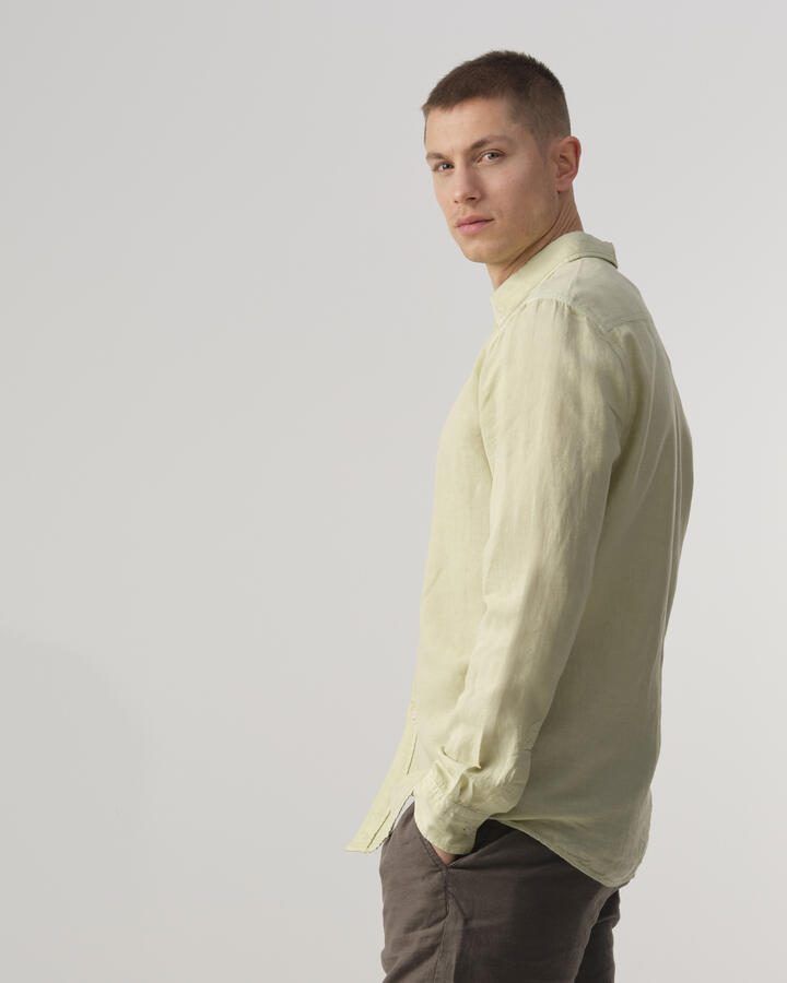 J.C. Rags regular fit overhemd Jayden Linen lint - Foto 3