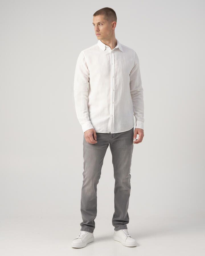 J.C. Rags regular fit overhemd Jayden Linen white - Foto 2