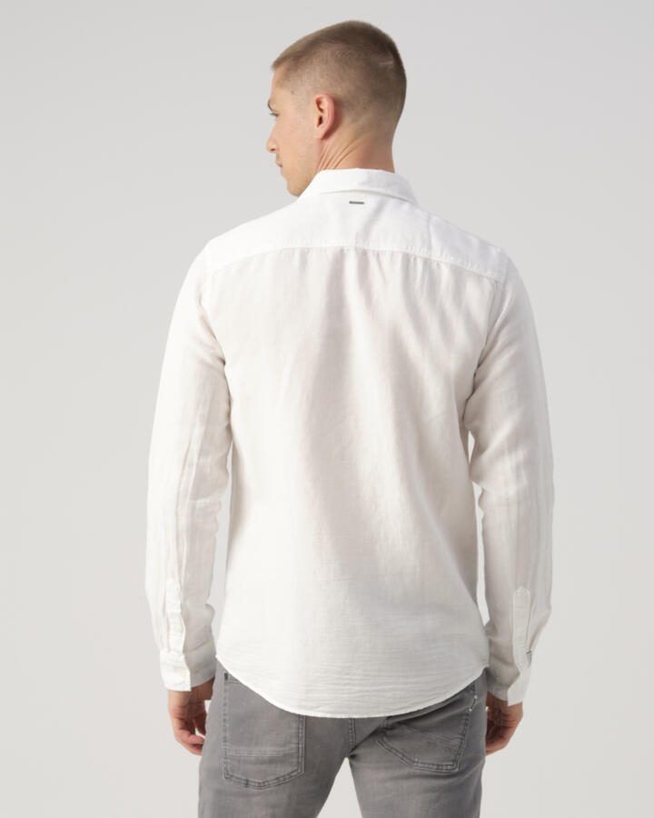 J.C. Rags regular fit overhemd Jayden Linen white - Foto 4