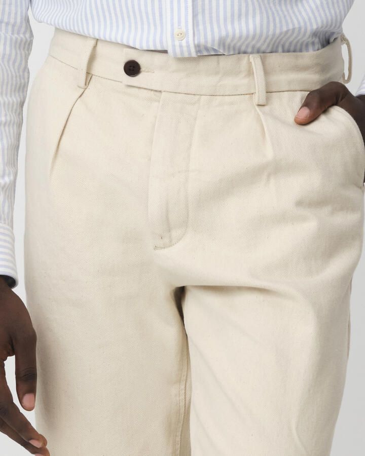 JC RAGS Heren Broeken Pantalon Raheel Ecru - Foto 7