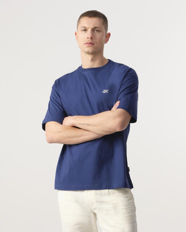 J.C. Rags T-shirt Thomas met backprint blue depths - Foto 1