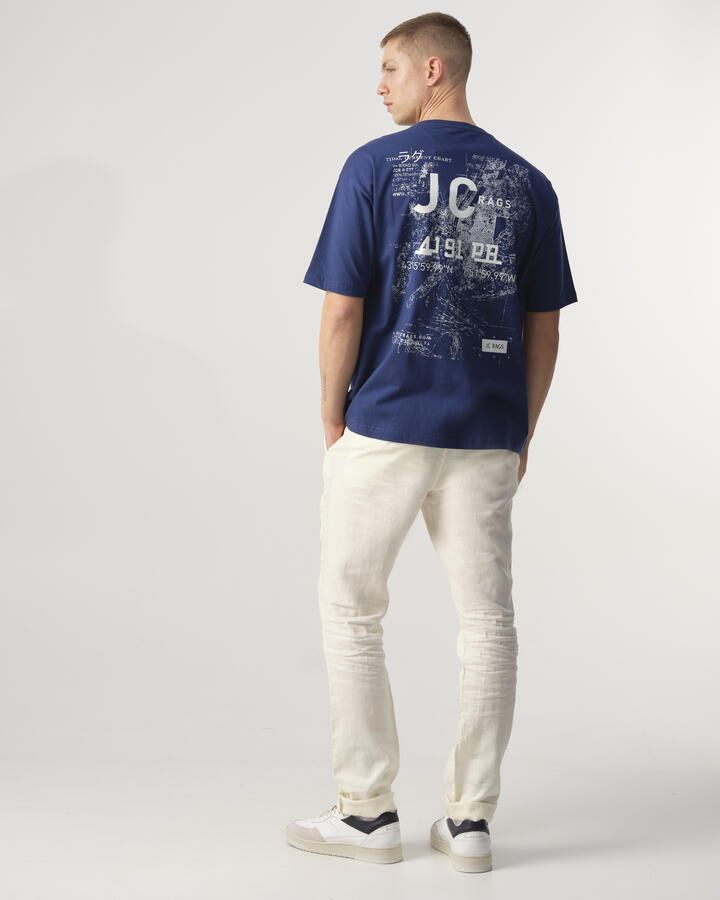 J.C. Rags T-shirt Thomas met backprint blue depths - Foto 5