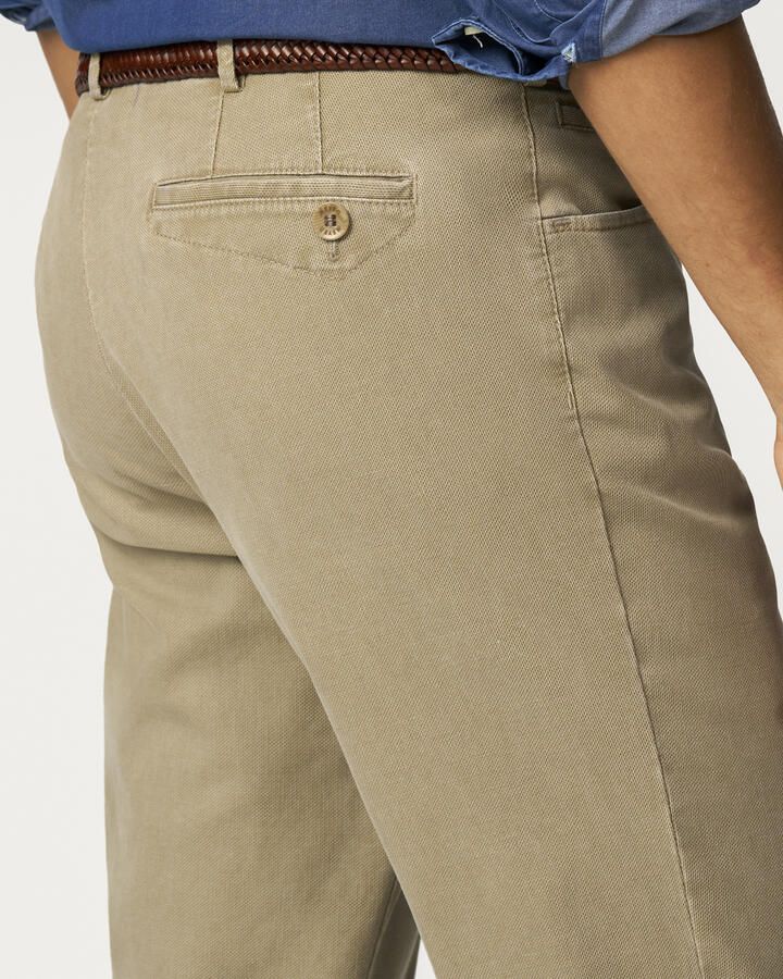 Meyer Taupe Dublin Chino Broek Beige Heren - Foto 2