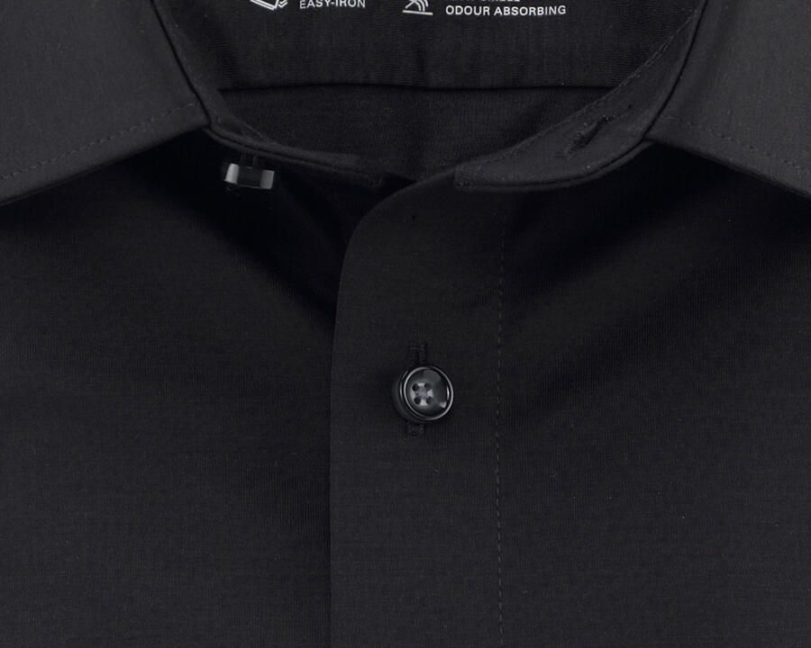 OLYMP Overhemd met lange mouwen Luxor 24 Seven modern fit jersey shirt met geurremmende materiaaleigenschappen