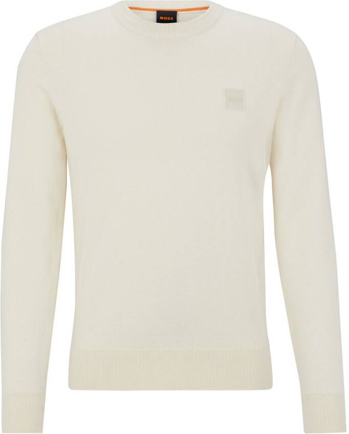 BOSS Casualwear Gebreide pullover met labelpatch model 'Kanovano' - Foto 4