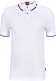 BOSS Casual polo Passertip met contrastbies white - Thumbnail 3