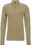Boss Orange Slim Fit Polo met Grijze Rand Green Heren - Thumbnail 3