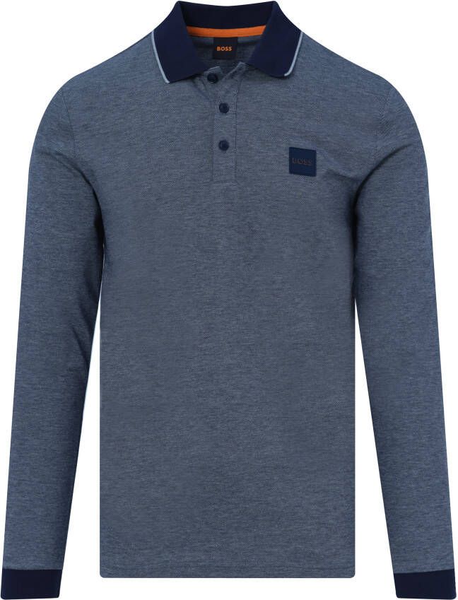 Boss Orange Poloshirt in design met lange mouwen model 'Peoxfordlong'