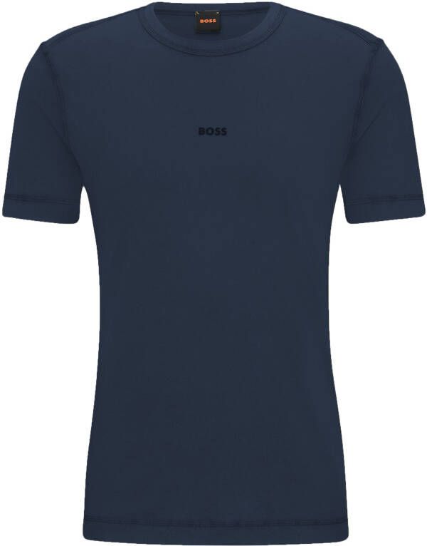 Hugo Boss Donkerblauw T-shirt Ronde Hals Blue Heren